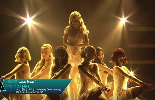 Girls' Generation aparecen en M! Countdown y ganan primer lugar con Lion Heart >